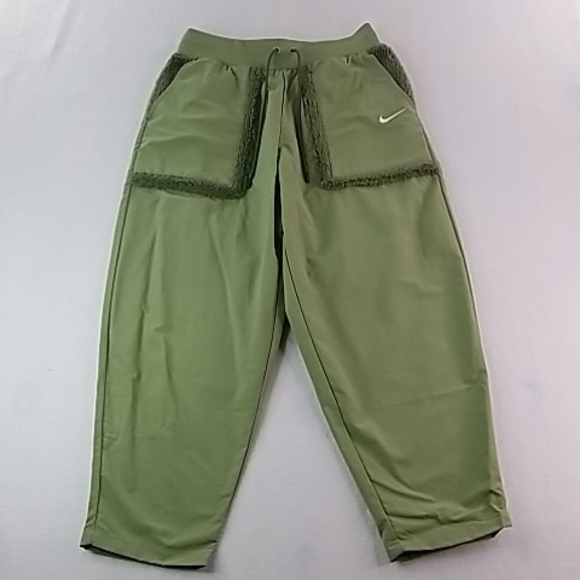 Nike Pants - Nike Women High Waisted Joggers Olive Green Pocket Sweatpants Athletic M